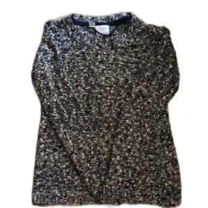 Navy/White Open Weave Sweater by Vero Mode XS